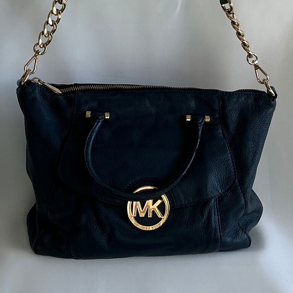 Michael Kors Navi Blue Satchel - Picture 4 of 15